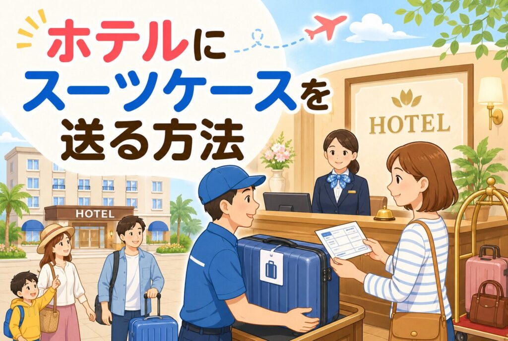 ホテルにスーツケースを送る方法