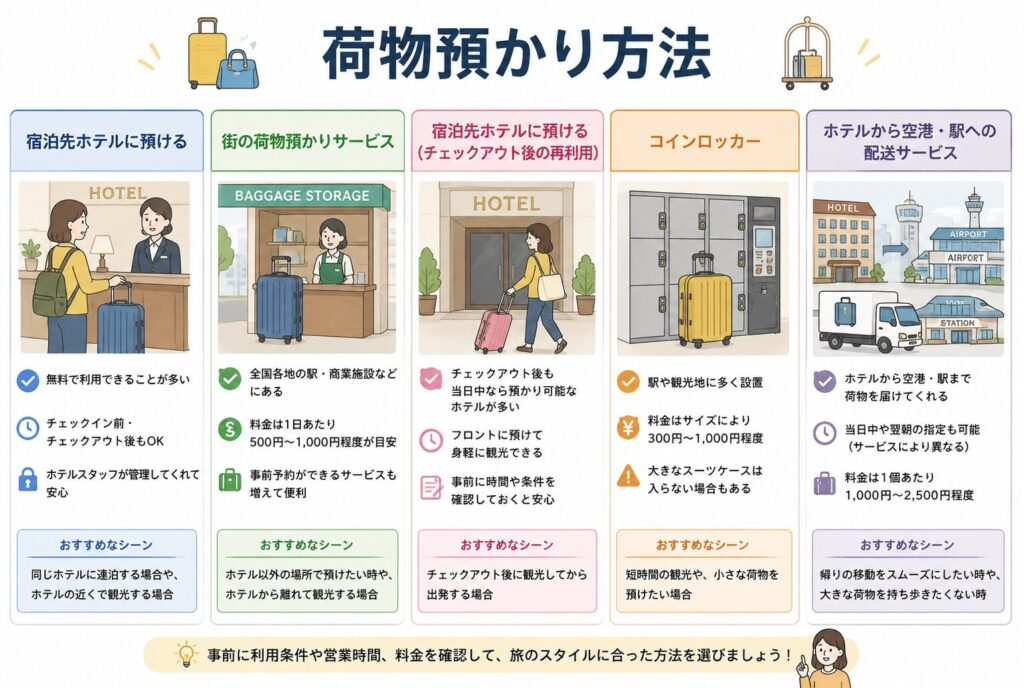 荷物預かり方法