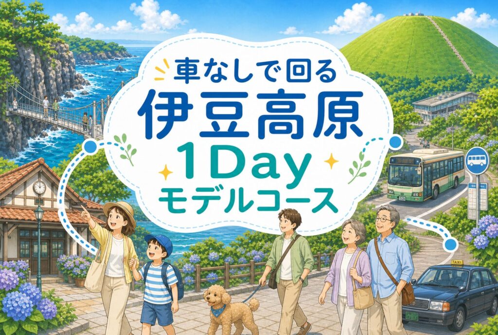 車なしで回る伊豆高原1Dayモデルコース