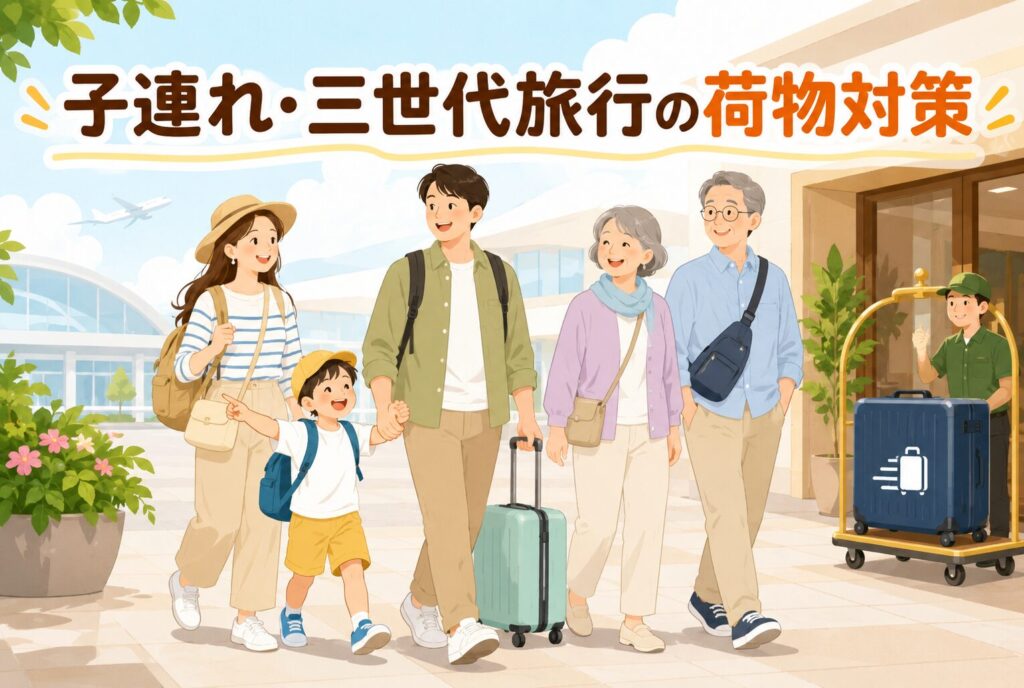 子連れ・三世代旅行の荷物対策