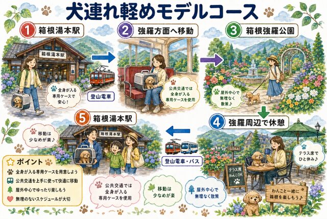 犬連れ軽めモデルコース