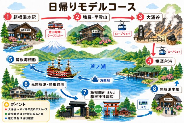 日帰りモデルコース